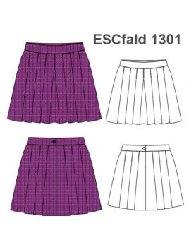 FALDA A LA CINTURA Y TABLAS