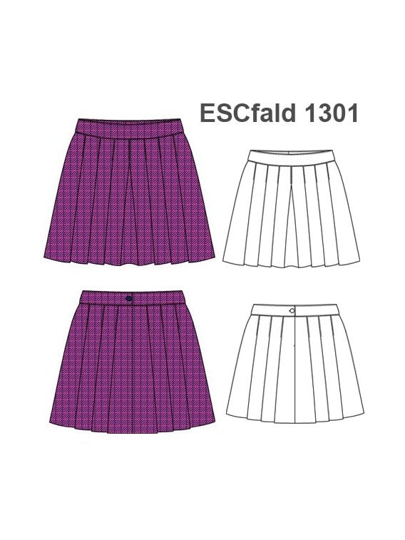 FALDA A LA CINTURA Y TABLAS
