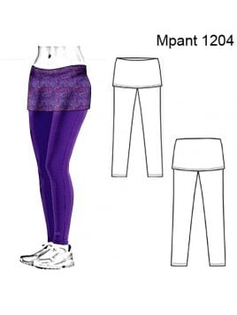 CALZA AJUSTADA CON FALDA