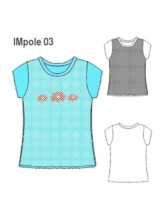 POLERA MALLA NIíïA, MANGA CORTA, TERMINAC