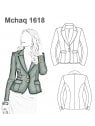 CHAQUETA BLAZER MUJER 1618
