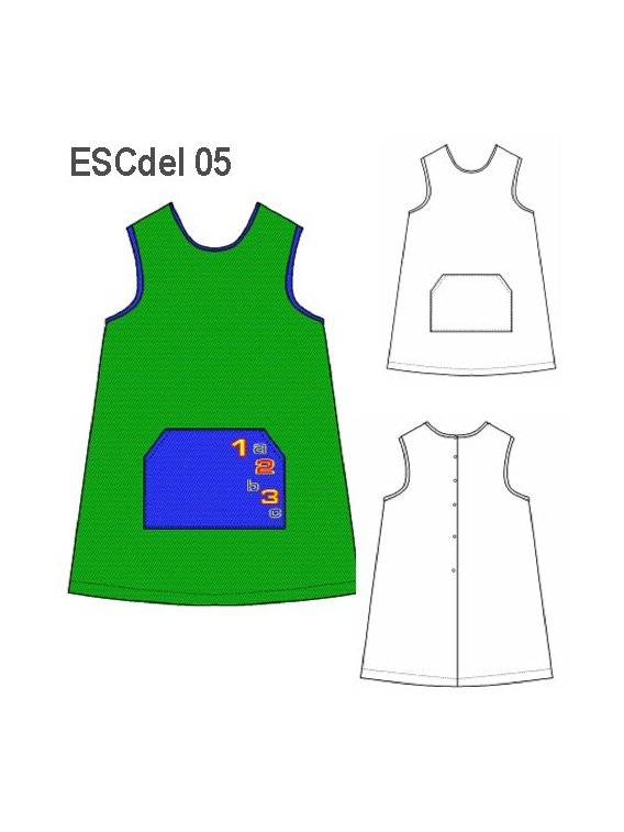 DELANTAL PARVULO ESCOLAR 0905