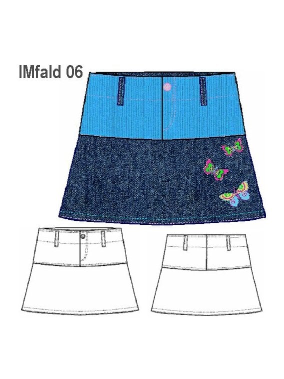 FALDA JEANS NIÑA 0906