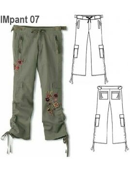 PANTALON CARGO NIÑA 0907