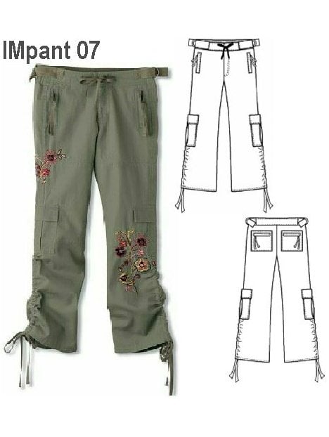 PANTALON CARGO NIÑA 0907