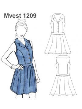 VESTIDO DENIM MUJER 1209