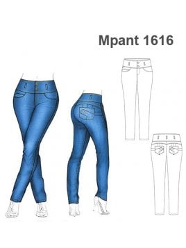 PANTALON TIRO ALTO MUJER