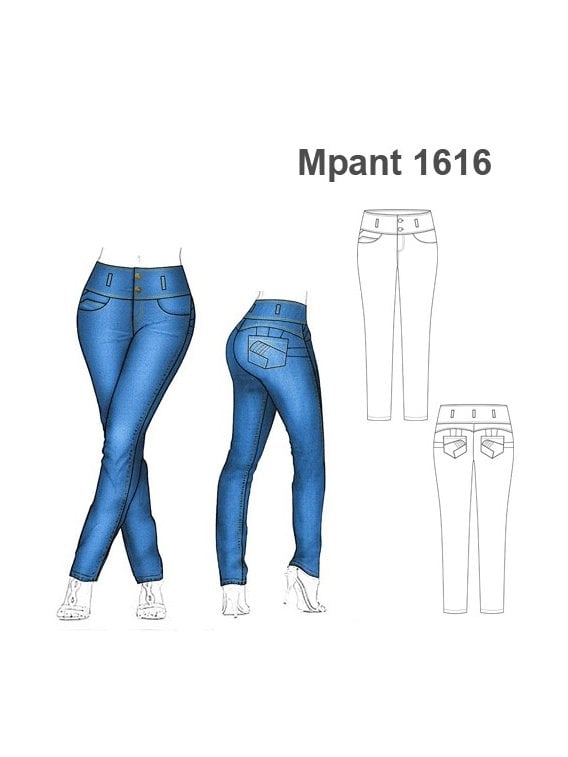 PANTALON TIRO ALTO MUJER