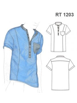 CAMISA CUELLO MAO HOMBRE 1203