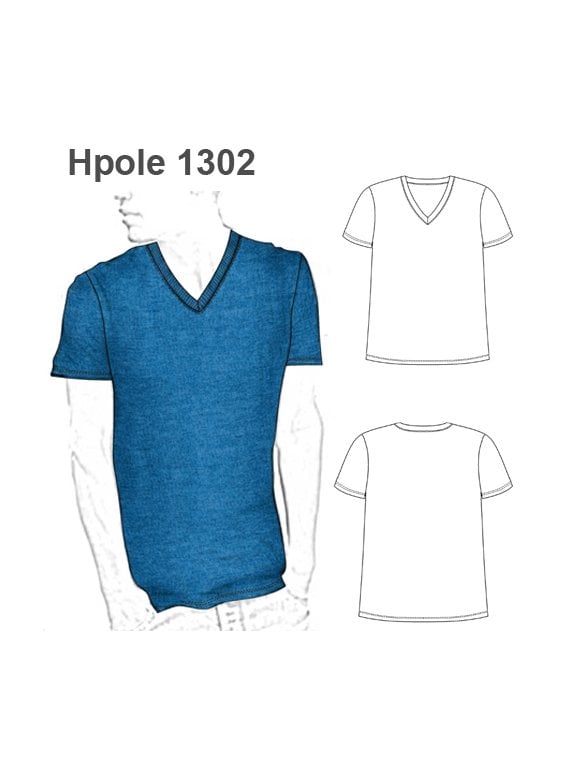 POLERA ESCOTE V HOMBRE 1302