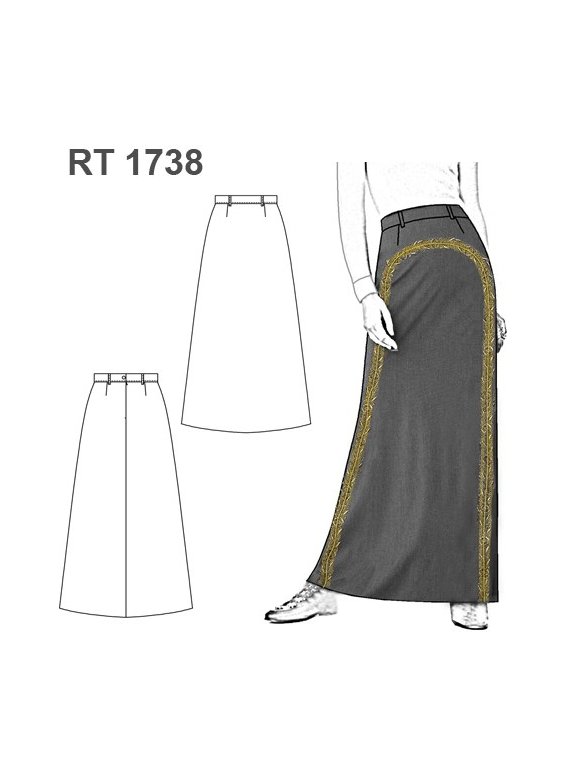 FALDA CHARRA RT 1738