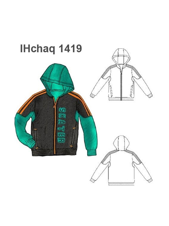 CHAQUETA CAPUCHÓN NIÑO 1419