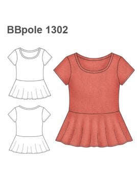 POLERA PEPLUM BEBE 1302