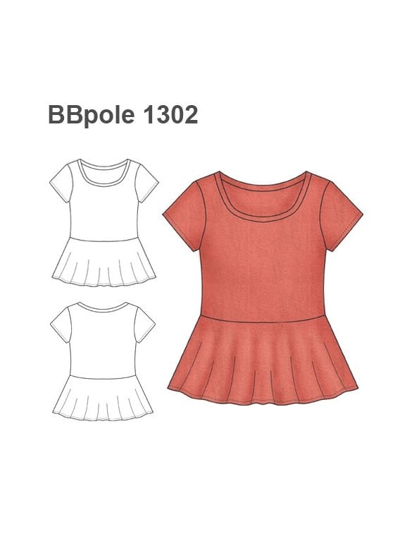POLERA PEPLUM BEBE 1302