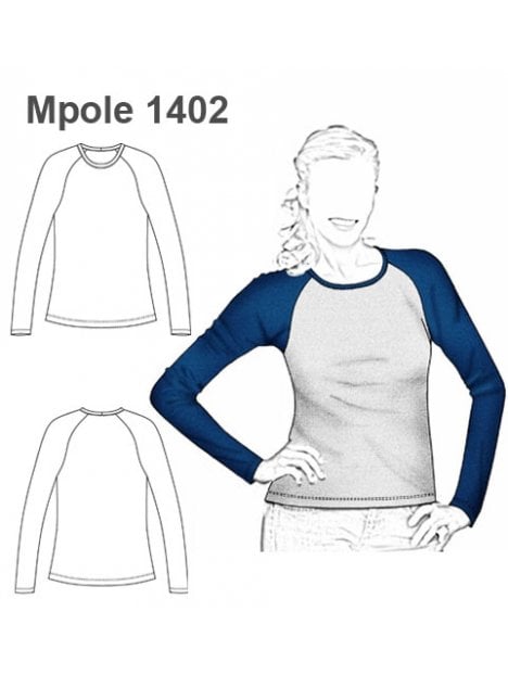 POLERA MANGA RAGLAN MUJER 1402
