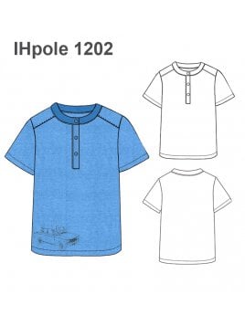 POLERA BOTONES NIÑO 1202