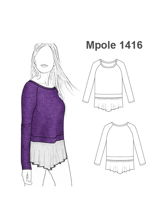 POLERA MANGA RAGLAN MUJER 1416