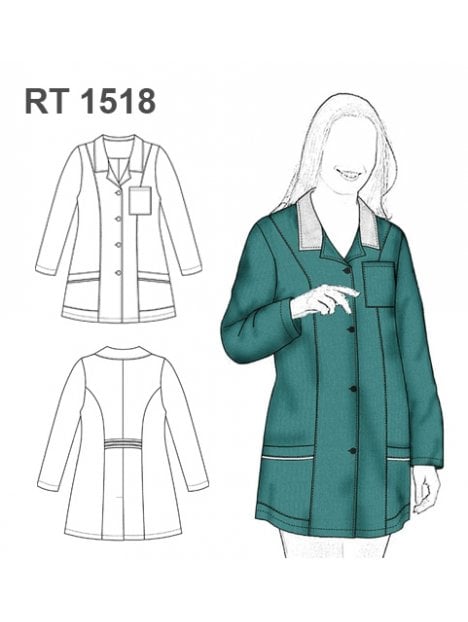 DELANTAL DE TRABAJO MUJER 1518