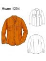 CAMISA CORTES Y BOLSILLOS