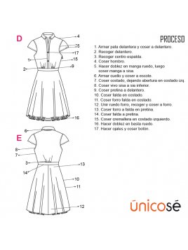 VESTIDO EVASE MUJER 1811