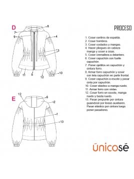 CHAQUETA AJUSTE CINTURA MUJER 1804