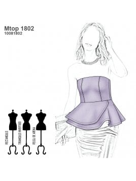 TOP PEPLUM MUJER 1802