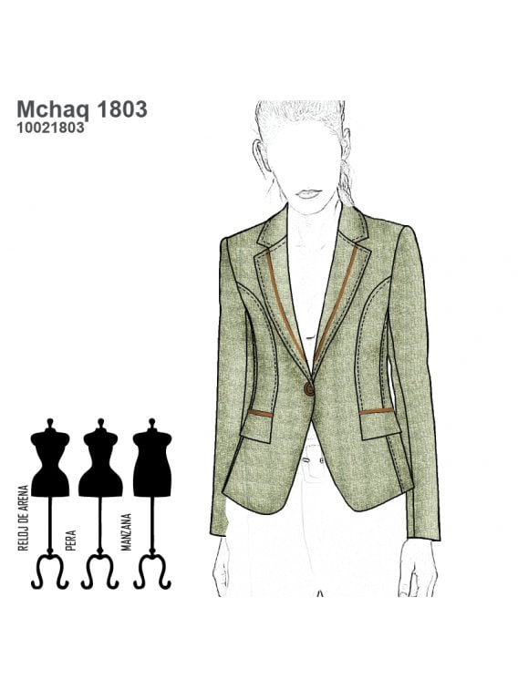 CHAQUETA BLAZER MUJER 1803