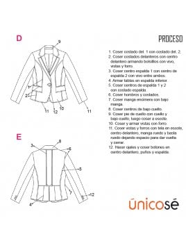 CHAQUETA BLAZER MUJER 1803