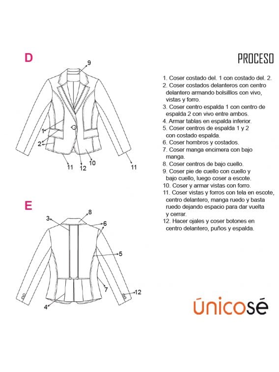 CHAQUETA BLAZER MUJER 1803