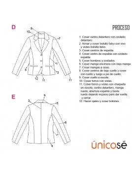 CHAQUETA BLAZER MUJER 1806