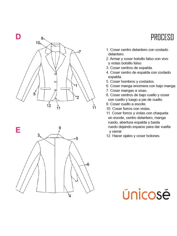 CHAQUETA BLAZER MUJER 1806