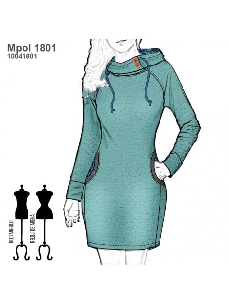 POLERON LARGO MUJER 1801