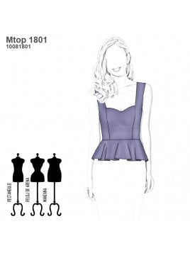 TOP PEPLUM MUJER 1801