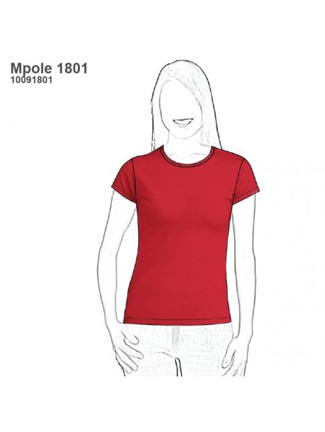 POLERA BASICA MUJER 1801