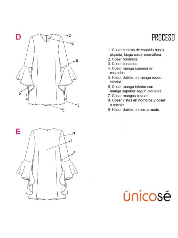 VESTIDO EVASE MUJER 1802