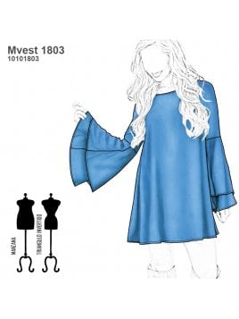 VESTIDO EVASE MUJER 1803