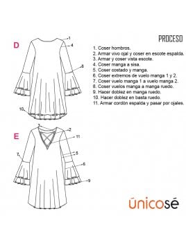 VESTIDO EVASE MUJER 1803