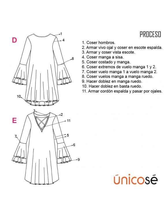 VESTIDO EVASE MUJER 1803