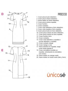 VESTIDO TUBO MUJER 1804