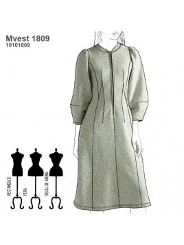 VESTIDO EVASE MUJER 1809