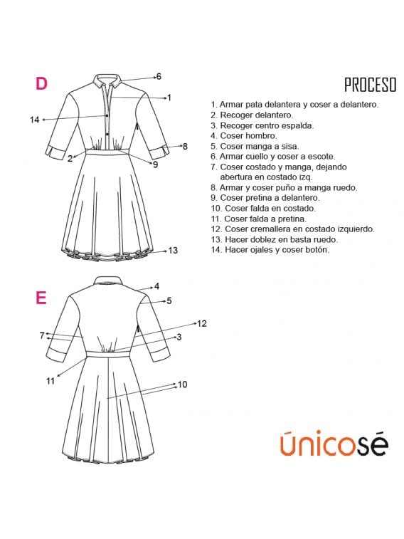 VESTIDO CAMISERO MUJER 1812