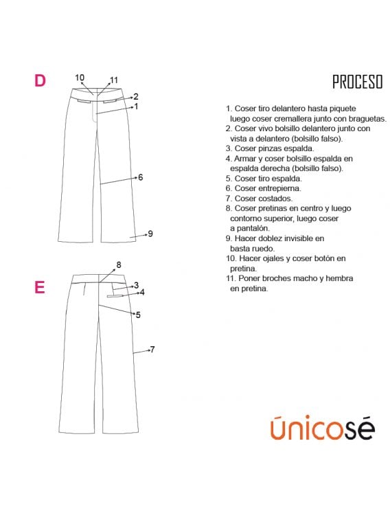 PANTALON CLASICO MUJER 1803