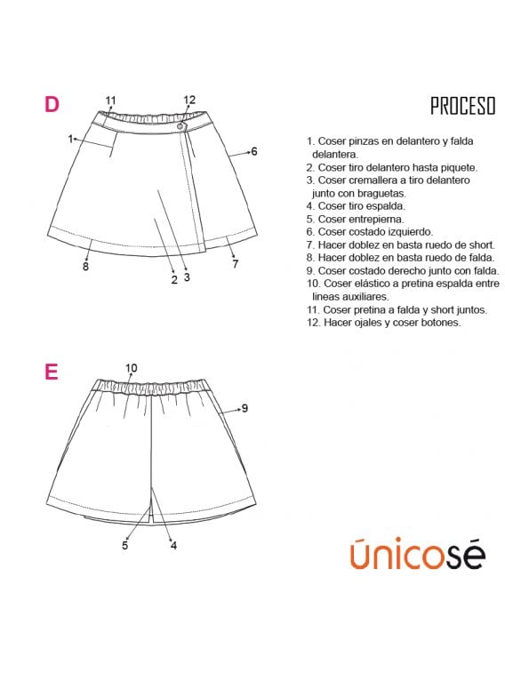 SHORT FALDA ESCOLAR 1801
