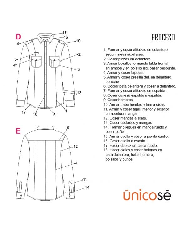 BLUSA TRABAJO RT 1801