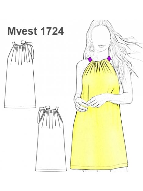 VESTIDO TRAPECIO 1724