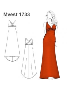 VESTIDO LARGO MUJER 1733