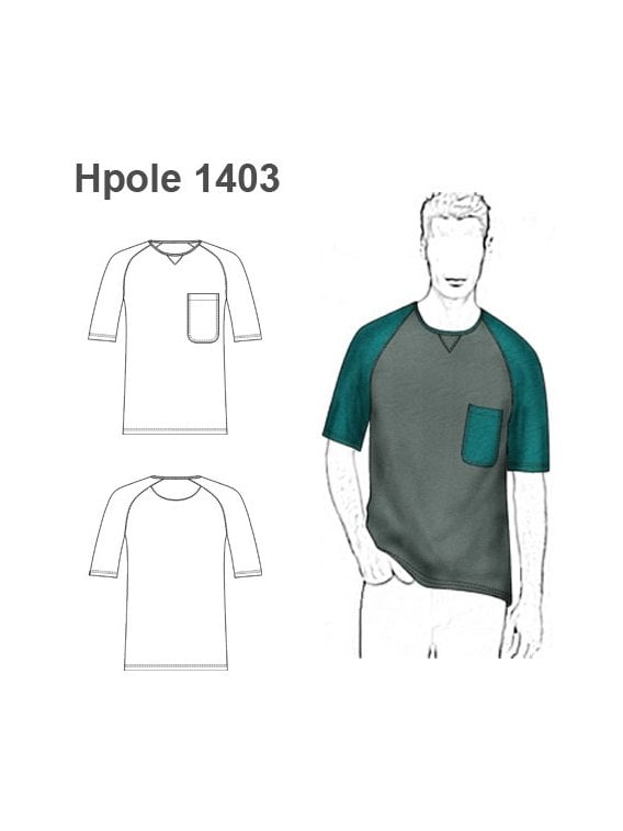 POLERA MANGA RAGLAN HOMBRE