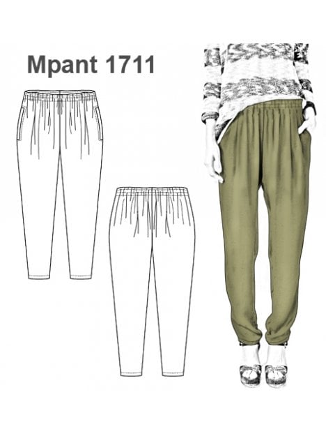 PANTALON BOMBACHO MUJER 1711