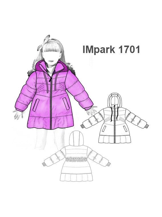 PARKA ACAMPANADA NIÑA 1701