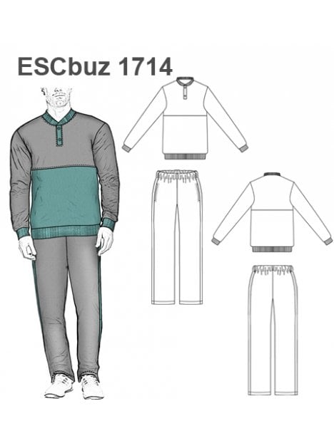 MOLDE: BUZO ESCOLAR 1714